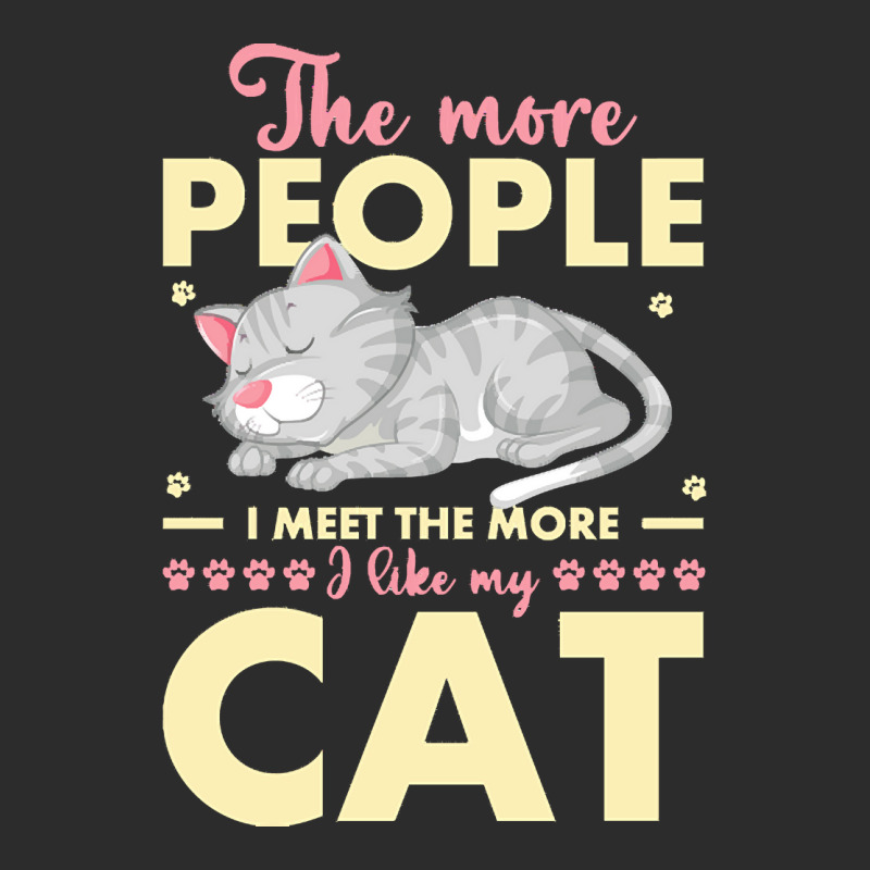 Cat Lover Gifts T  Shirt The More People I Meet The More I Like My Cat Exclusive T-shirt by shiftkraft | Artistshot