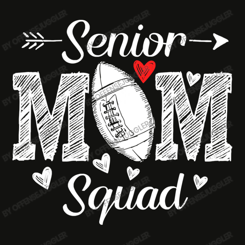 Football Senior Football Mom Squad 10 Football Player Scorecard Crop Tee by offensejuggler | Artistshot