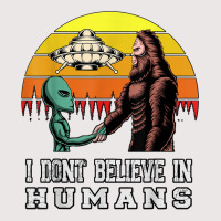 I Dont Believe In Humans Bigfoot Alien Ufo Flying Object T Shirt Pocket T-shirt | Artistshot