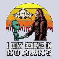 I Dont Believe In Humans Bigfoot Alien Ufo Flying Object T Shirt Fleece Short | Artistshot