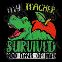 My Teacher Survived 100 Days Of Me 100 Days Of School Pocket T-shirt | Artistshot