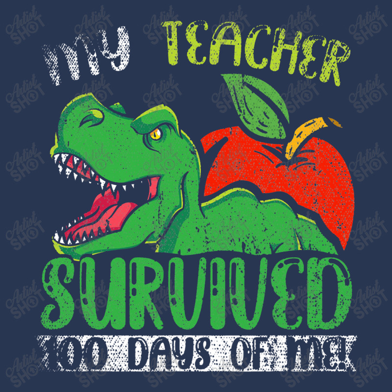 My Teacher Survived 100 Days Of Me 100 Days Of School Men Denim Jacket | Artistshot