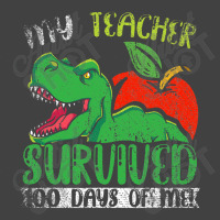 My Teacher Survived 100 Days Of Me 100 Days Of School Vintage T-shirt | Artistshot