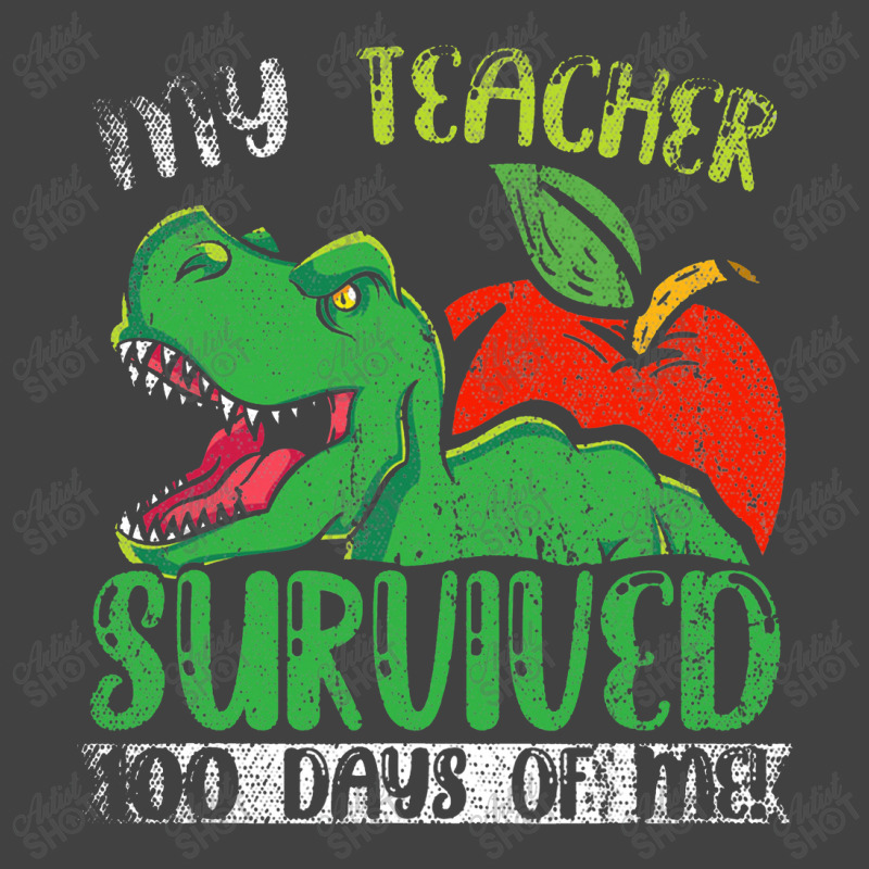 My Teacher Survived 100 Days Of Me 100 Days Of School Vintage T-shirt | Artistshot