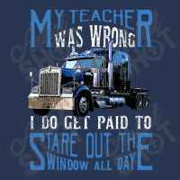 My Teacher Was Wrong Trucker Gift Funny Truck Driver Men Men Denim Jacket | Artistshot