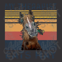 My Therapist Eats Hay Funny Horse Lover Vintage Hoodie | Artistshot