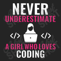 Never Underestimate A Girl Who Loves Coding Software 3/4 Sleeve Shirt | Artistshot