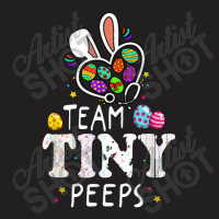 Nicu Nurse Easter Team Tiny Humans Bunnies Stethoscope T-shirt | Artistshot