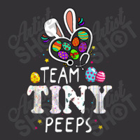 Nicu Nurse Easter Team Tiny Humans Bunnies Stethoscope Vintage Hoodie And Short Set | Artistshot