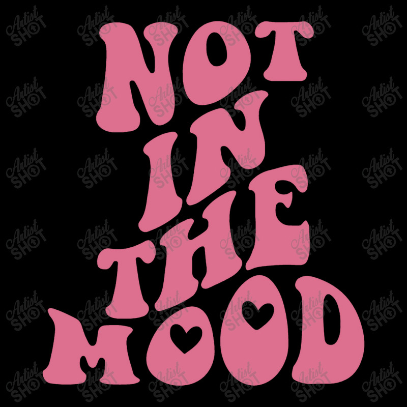 Not In The Mood Aesthetic Words On Back Trendy Men's 3/4 Sleeve Pajama Set | Artistshot