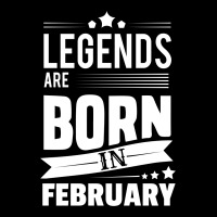 Legends Are Born In February V-neck Tee | Artistshot