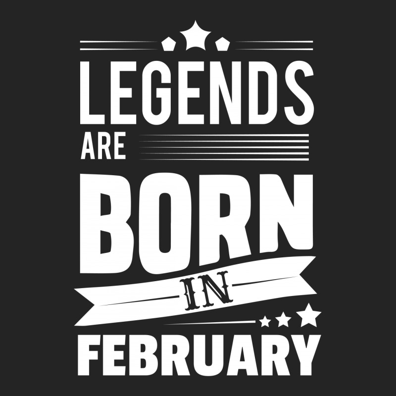 Legends Are Born In February 3/4 Sleeve Shirt | Artistshot