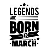 Legends Are Born In March V-neck Tee | Artistshot