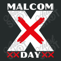 Malcolm X Day Women's Triblend Scoop T-shirt | Artistshot