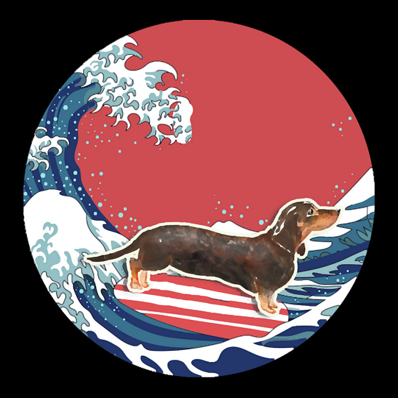 Dachshund T  Shirt Black & Tan Dachshund Gifts   Ocean Waves Surfing B Baby Tee by amos11674 | Artistshot