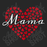 Womens Mother's Day   Gift Mama Red Hearts Graphic Men's T-shirt Pajama Set | Artistshot