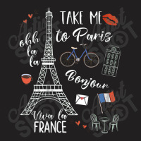 Womens Paris Shirt Eiffel Tower French Gift France Quote Travel T-shirt | Artistshot