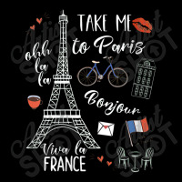 Womens Paris Shirt Eiffel Tower French Gift France Quote Travel Men's 3/4 Sleeve Pajama Set | Artistshot