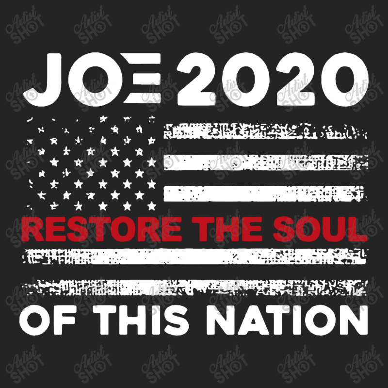 Joe Biden 2020 Restore The Soul Of This Nation American Flag 3/4 Sleeve Shirt by Jober | Artistshot