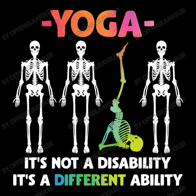 Yoga Fitness Not Disability Different Ability Skeleton 327 Bodybuildin V-Neck Tee by offensejuggler | Artistshot