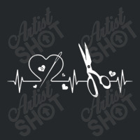 Sewing Scissors Heartbeat I Live Sew Gift Ideas For Sewing Love Crewneck Sweatshirt | Artistshot