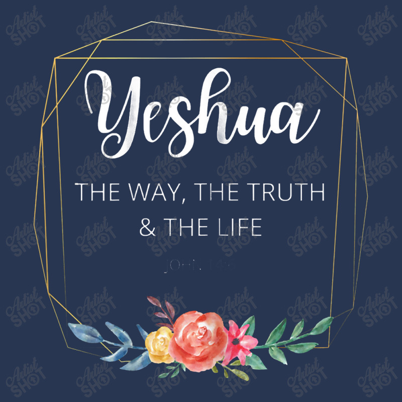 Yeshua Jesus The Way Truth Life Christian Faith Scripture Men Denim Jacket | Artistshot