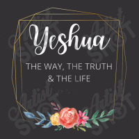 Yeshua Jesus The Way Truth Life Christian Faith Scripture Vintage Hoodie And Short Set | Artistshot