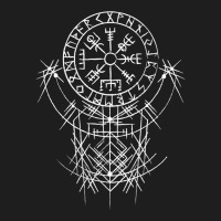 Vegvísir Viking Compass (on Back)   Vegvisir Vikings T Shirt Classic T-shirt | Artistshot