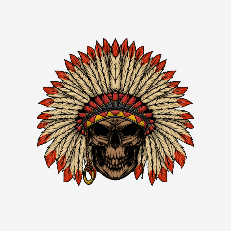 Skull American Indian Classic T-shirt | Artistshot