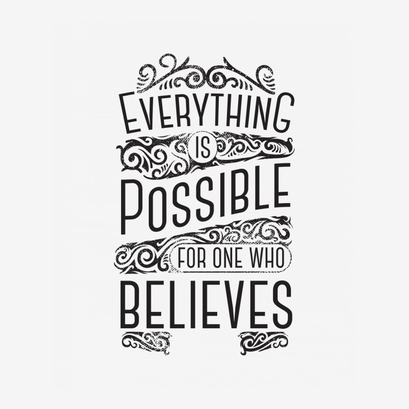 Everything Is Possible Scorecard Crop Tee by Chiks | Artistshot