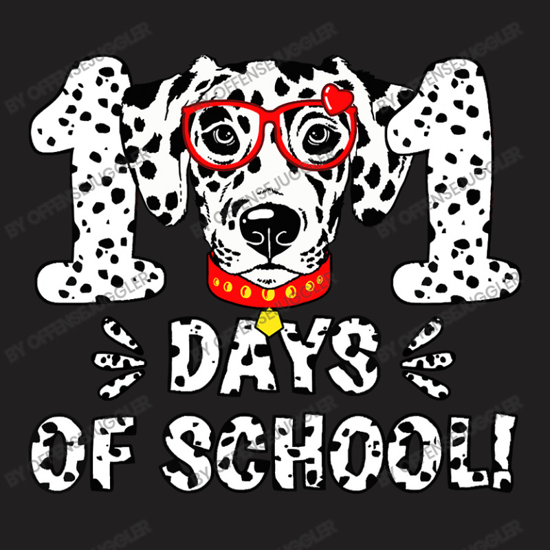 Dalmatian Funny Dog 101 Days Of School Dalmatian Dog Teacher 100th Day T-Shirt by offensejuggler | Artistshot