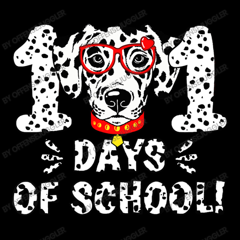 Dalmatian Funny Dog 101 Days Of School Dalmatian Dog Teacher 100th Day Pocket T-Shirt by offensejuggler | Artistshot