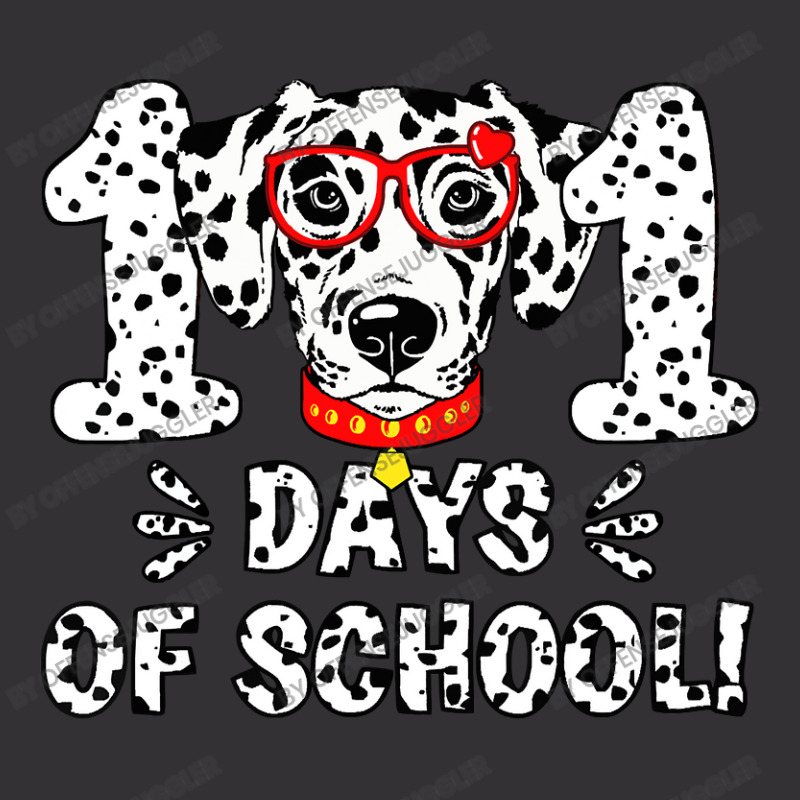 Dalmatian Funny Dog 101 Days Of School Dalmatian Dog Teacher 100th Day Vintage Short by offensejuggler | Artistshot