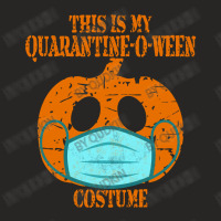 This Is My Quarantine-o-ween Costume Retro Halloween Pumpkin Ladies Fitted T-shirt | Artistshot