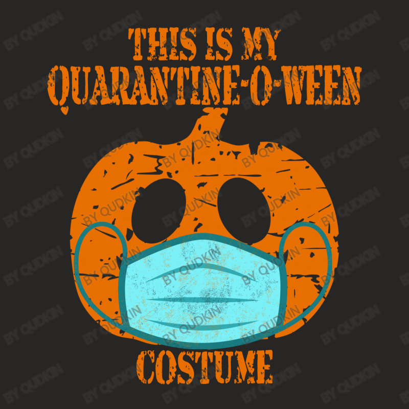 This Is My Quarantine-o-ween Costume Retro Halloween Pumpkin Ladies Fitted T-Shirt by Qudkin | Artistshot