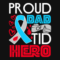 Type 1 Diabetes Awareness T  Shirt Type 1 Diabetes Awareness Proud Dad Portrait Canvas Print | Artistshot