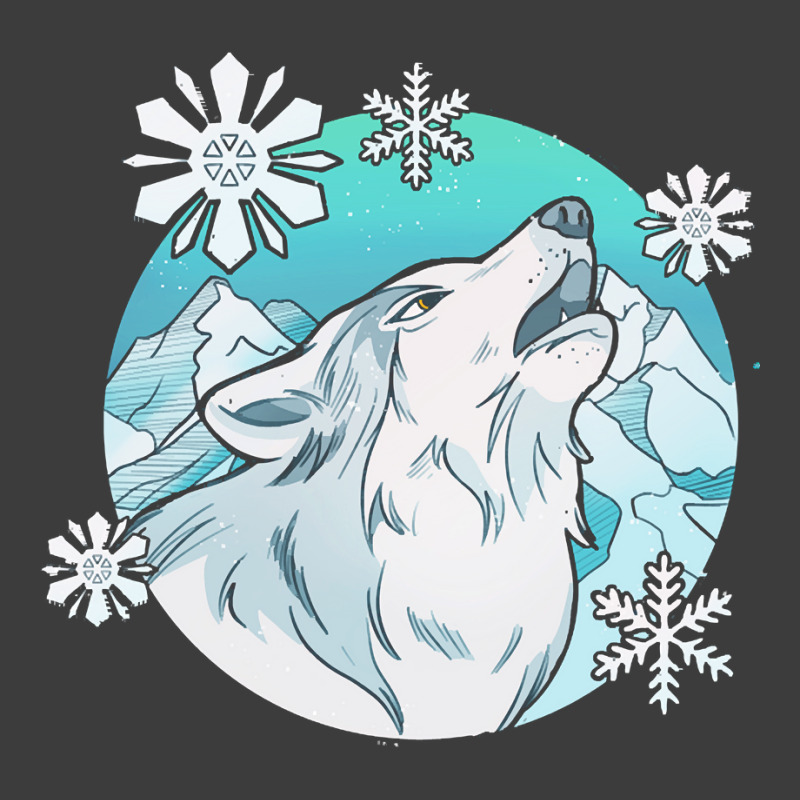 Wolf T  Shirt Wolf Wildlife Animal   Snowflake Wolf And A Dream Catche Men's Polo Shirt | Artistshot