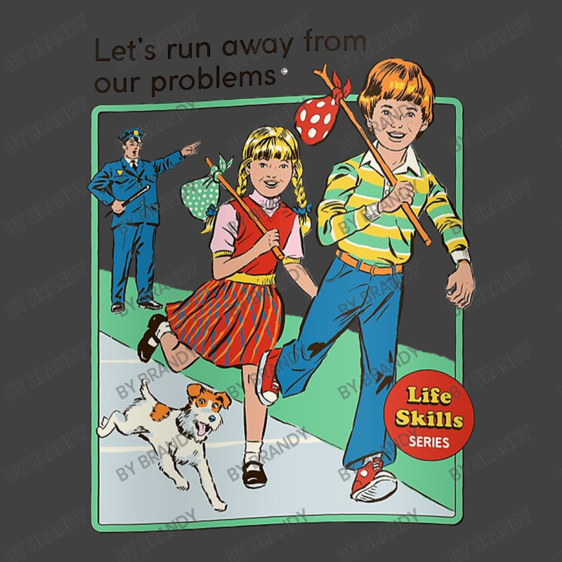 Let's Run Away Vintage T-Shirt by Brandy | Artistshot