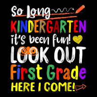 So Long Kindergarten Here I Come 1 Grade Kids Graduation Fun T Shirt Face Mask Rectangle | Artistshot