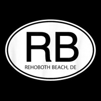 Rb Rehoboth Beach De Delaware Oval Decal T Shirt Throw Pillow | Artistshot