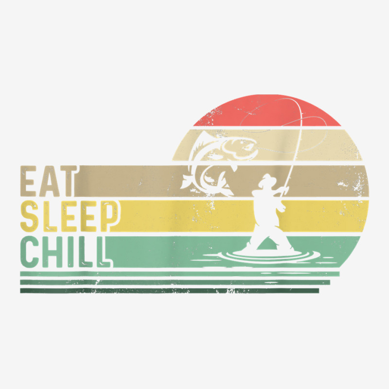 Eat Sleep Chill Repeat Ice Fishing Fisher Fishing Rod Carp T Shirt Throw Pillow | Artistshot