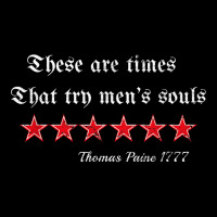 Distressed Thomas Paine Quote 1777 Try Mens Souls T Shirt Throw Pillow | Artistshot