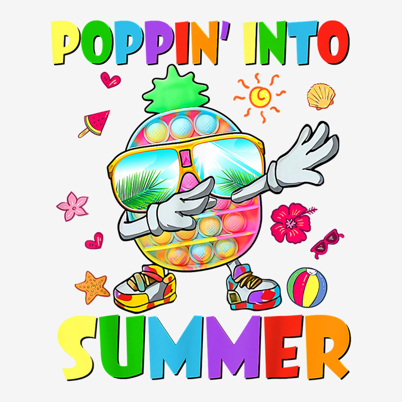 Poppin Into Summer Pop It Pineapple Students School's Out T Shirt Throw Pillow | Artistshot