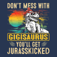 Womens Fun Women Retro Gigisaurus Dinosaur T Rex Mothers Day T Shirt Men Denim Jacket | Artistshot