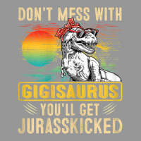 Womens Fun Women Retro Gigisaurus Dinosaur T Rex Mothers Day T Shirt Women's V-neck T-shirt | Artistshot