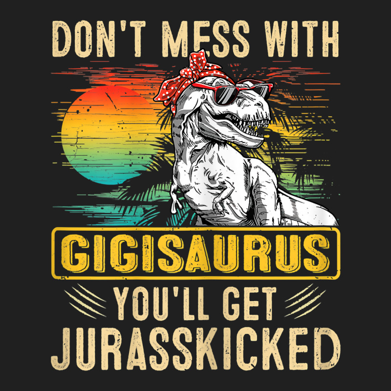 Womens Fun Women Retro Gigisaurus Dinosaur T Rex Mothers Day T Shirt Ladies Polo Shirt | Artistshot