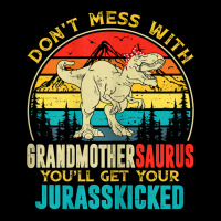 Womens Fun Women Retro Grandmothersaurus Dinosaur T Rex Mothers Day T Men's Long Sleeve Pajama Set | Artistshot