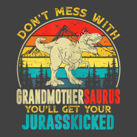 Womens Fun Women Retro Grandmothersaurus Dinosaur T Rex Mothers Day T Vintage T-shirt | Artistshot