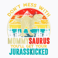 Womens Fun Women Retro Mommysaurus Dinosaur T Rex Mothers Day T Shirt T-shirt | Artistshot