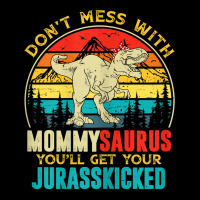 Womens Fun Women Retro Mommysaurus Dinosaur T Rex Mothers Day T Shirt Lightweight Hoodie | Artistshot